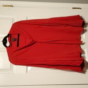 Worthington Pleated Bell Sleeve Blouse